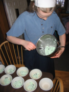 Dishing up the snow cream