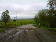 A rail-road crossing
