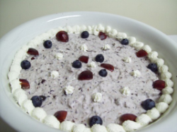 cherry blueberry soufflé