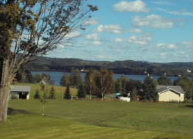A glimpse of Lake Memphremagog from Vermont