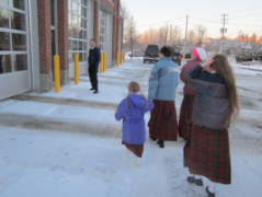 Bringing thank-you’s to the fire station