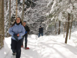 snowshoeing
