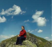Erica in the white Mountains