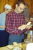 packing butter into moulds