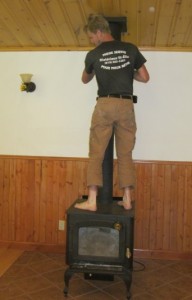 taking out the flue