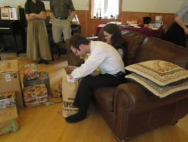 Some things were wrapped in bags